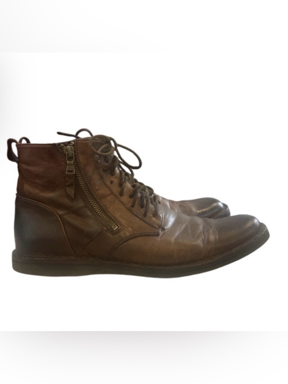 John Varvatos U.S.A Brown Leather Boots Size 9
